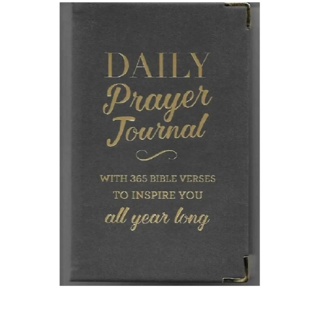 Daily Prayer Journal with Gold Text